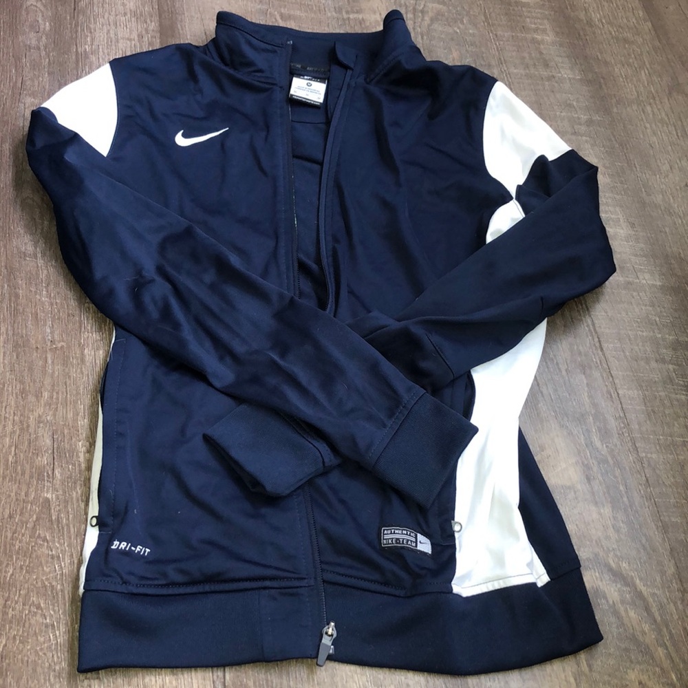Navy Nike Zip Up Jacket